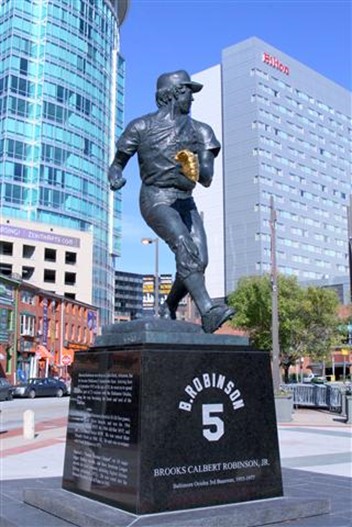 The Brooks Robinson Statue in Baltimore